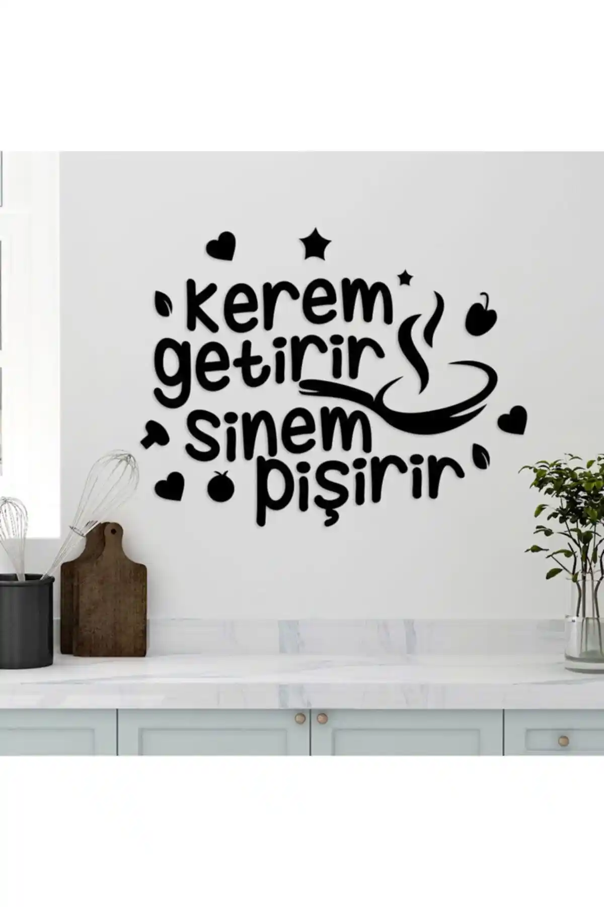 Enozeli Dekoratif İsimli Mutfak Süsü Modern ve Şık Tasarımıyla Ev Dekorasyonuna Uyum Sağlar