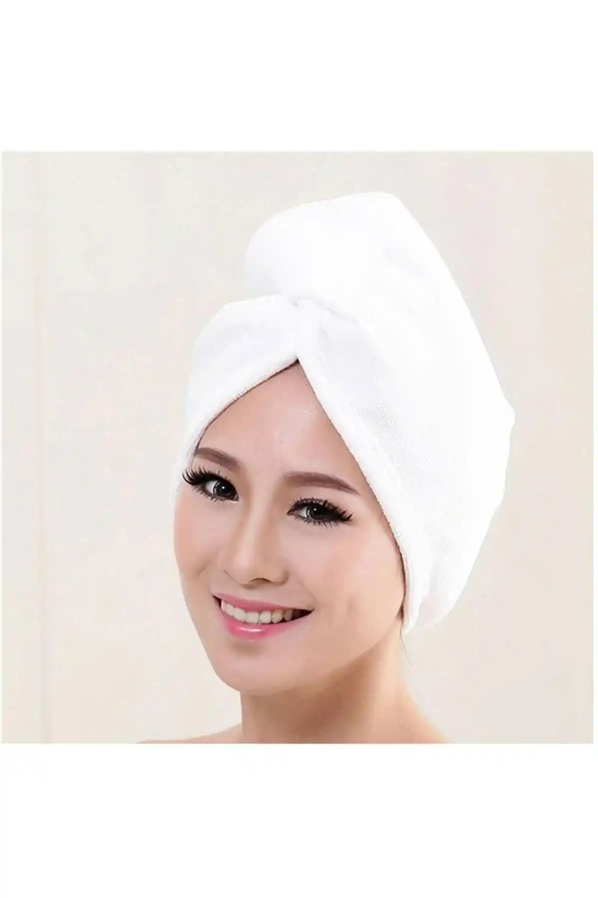 KULCU HOME Beyaz Saç Havlusu Bone: Hızlı Kurutma ve Konfor Sunan Pratik Tasarım