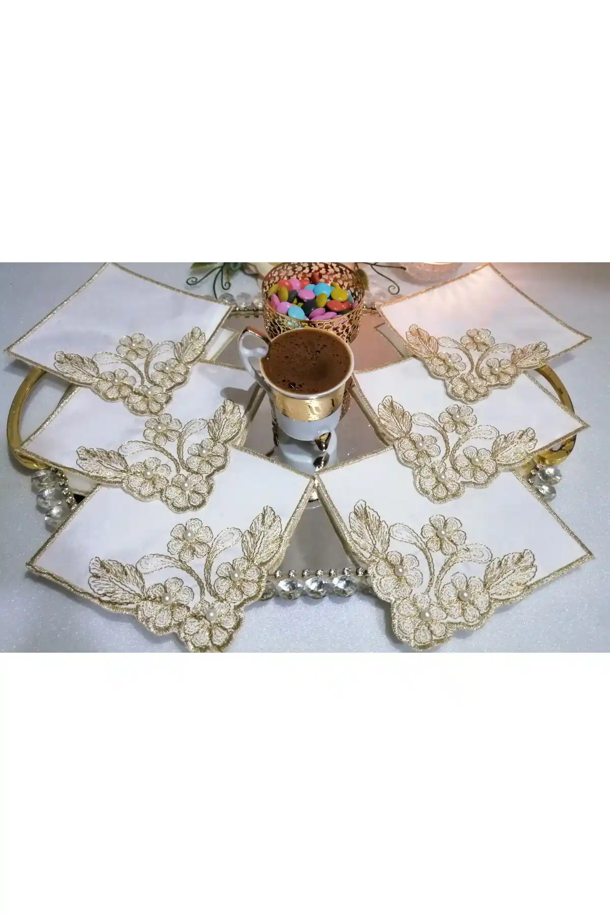 Lady Rio Kahve Yanı Peçete: Zarif ve Dayanıklı Sofra Dekorasyonu İçin Modern Tasarım