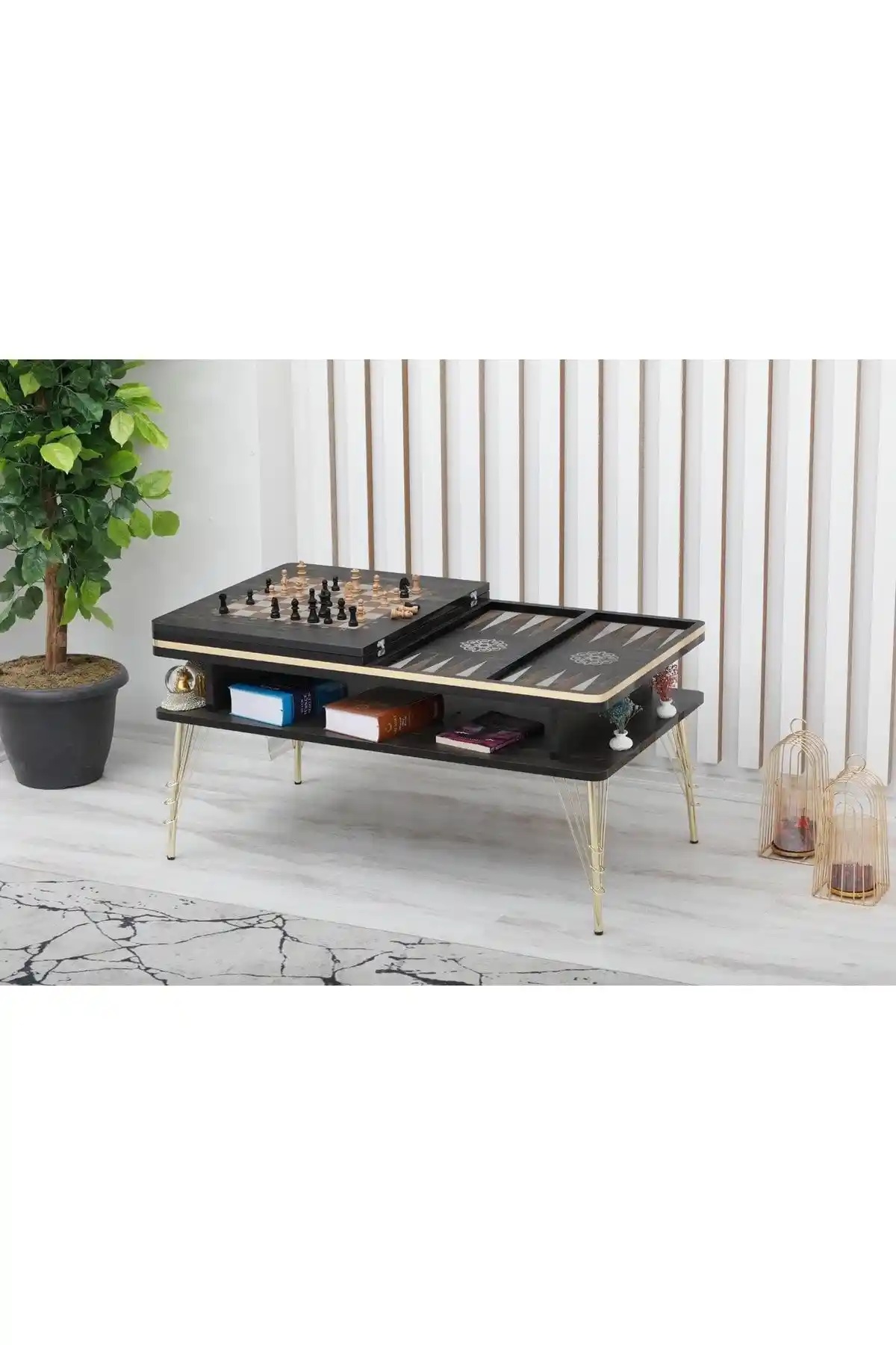 Makbulce Satranç ve Tavla Orta Sehpa: Modern ve Dayanıklı Tasarım Özellikleri