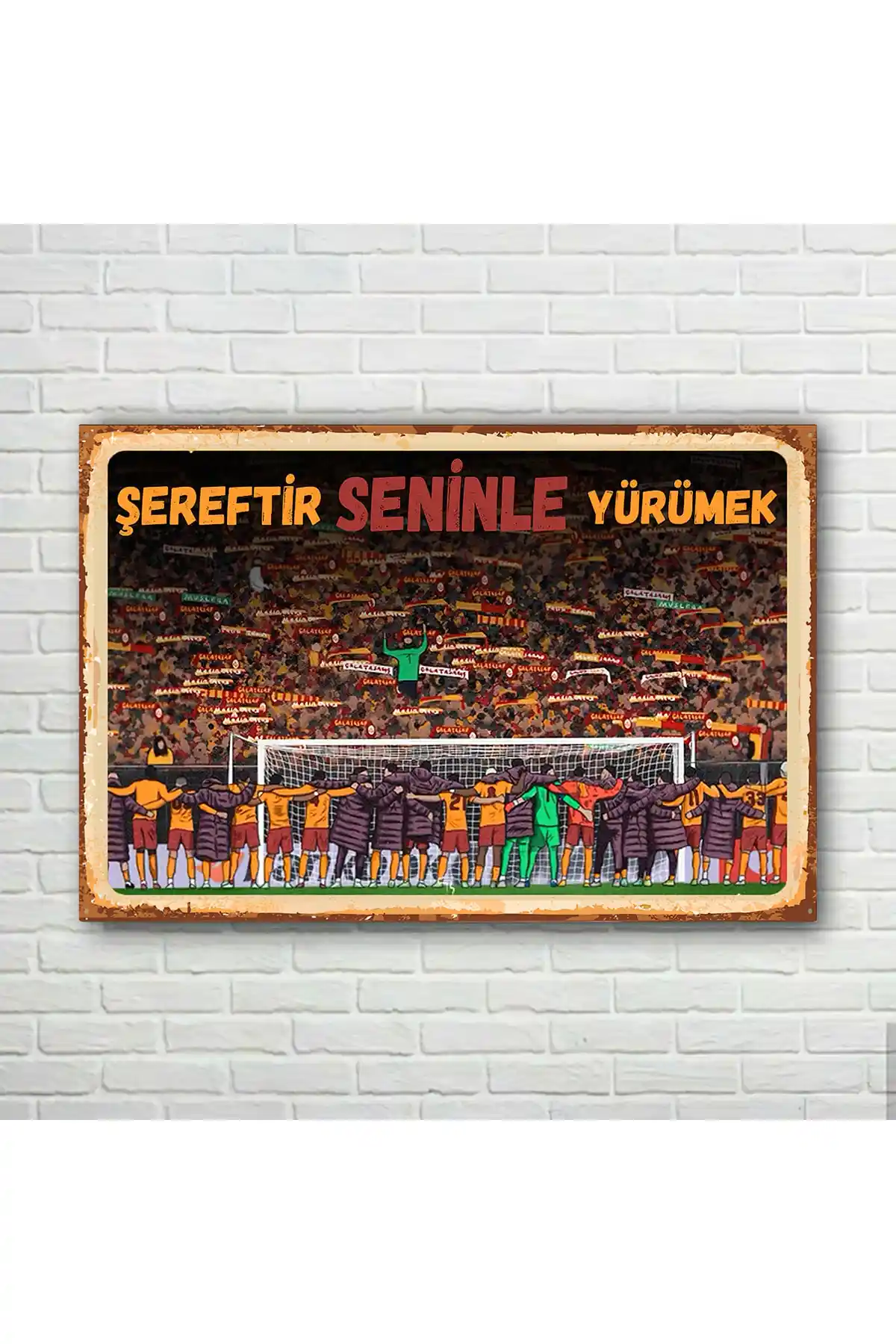 Sarı Kırmızı Takım Retro Ahşap Poster - Modern ve Şık Duvar Dekoru Ürün Özellikleri