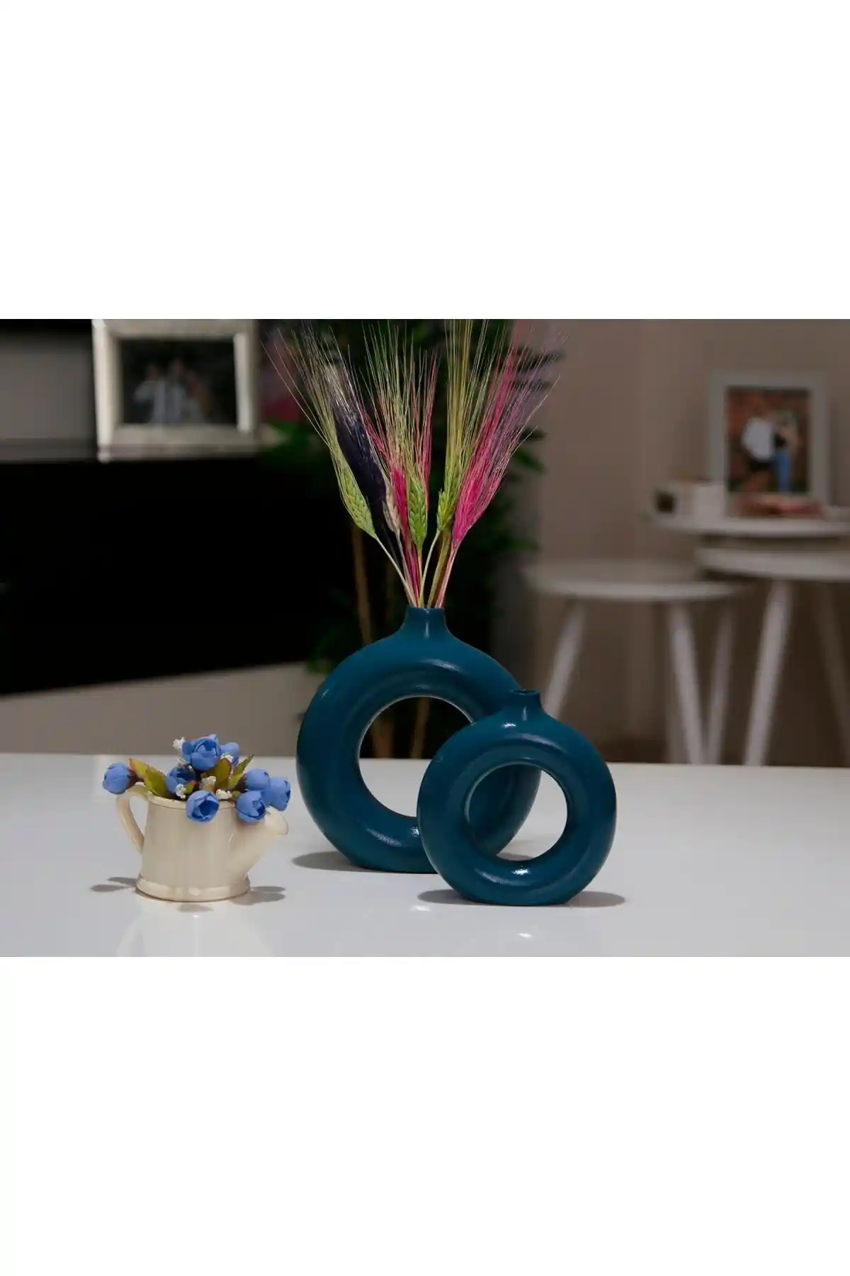 Genel Markalar Halka Vazo Seti ile Şıklığı Evlerinize Taşıyın