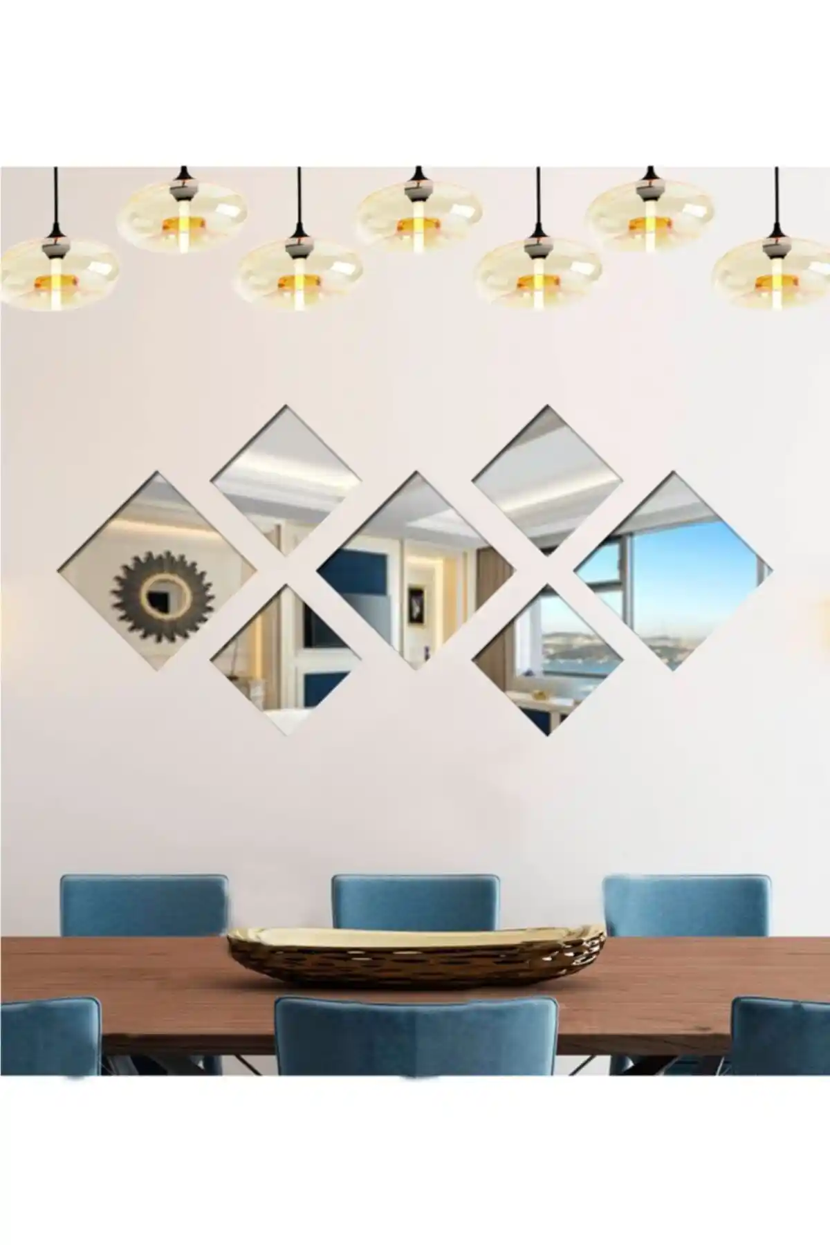 Modern ve Estetik LYN HOME & DECOR 7 Parçalı Ayna Seti ile Mekanınızı Yenileyin