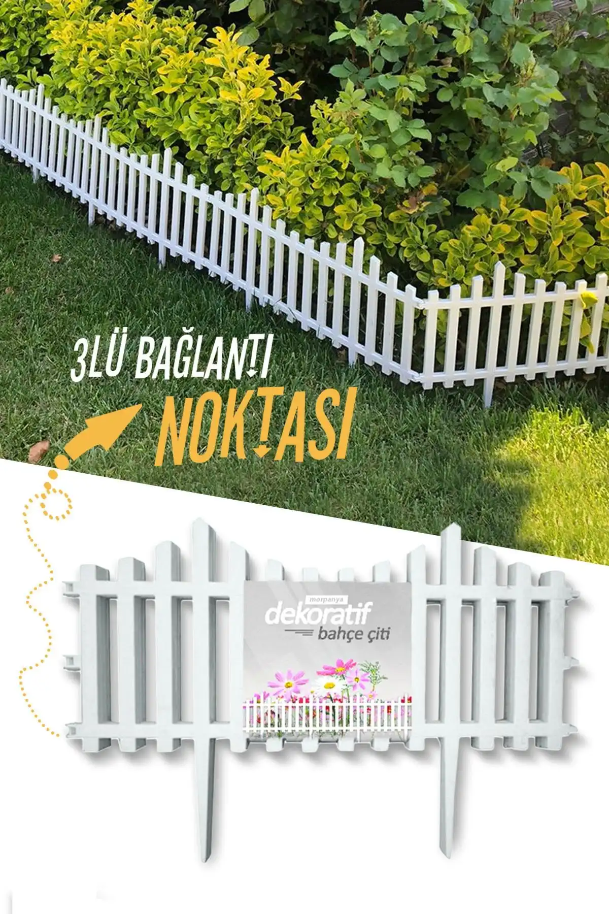 Morpanya Dekoratif Plastik Çit ile Bahçenizi Estetik ve Güvenli Hale Getirin