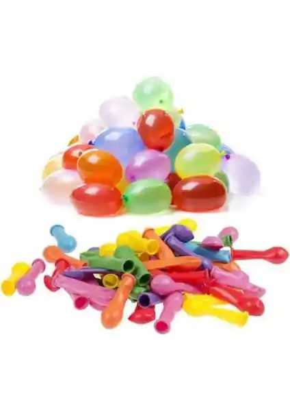 Balonevi Su Balonu Karışık Renk 50 Adet - Yaz Eğlencesi ve Parti Malzemesi