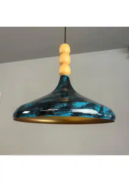 Bamyum Okyanus Champion Ahşap Boncuklu Tekli Avize: Modern ve Fonksiyonel Tasarım