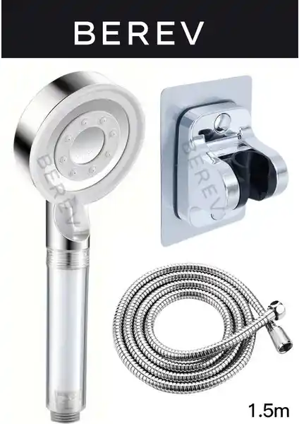 Berev Filtreli 5 Fonksiyonlu Yüksek Basınçlı Ayarlanabilir Duş Başlığı Özellikleri ve Kullanıcı Yorumları