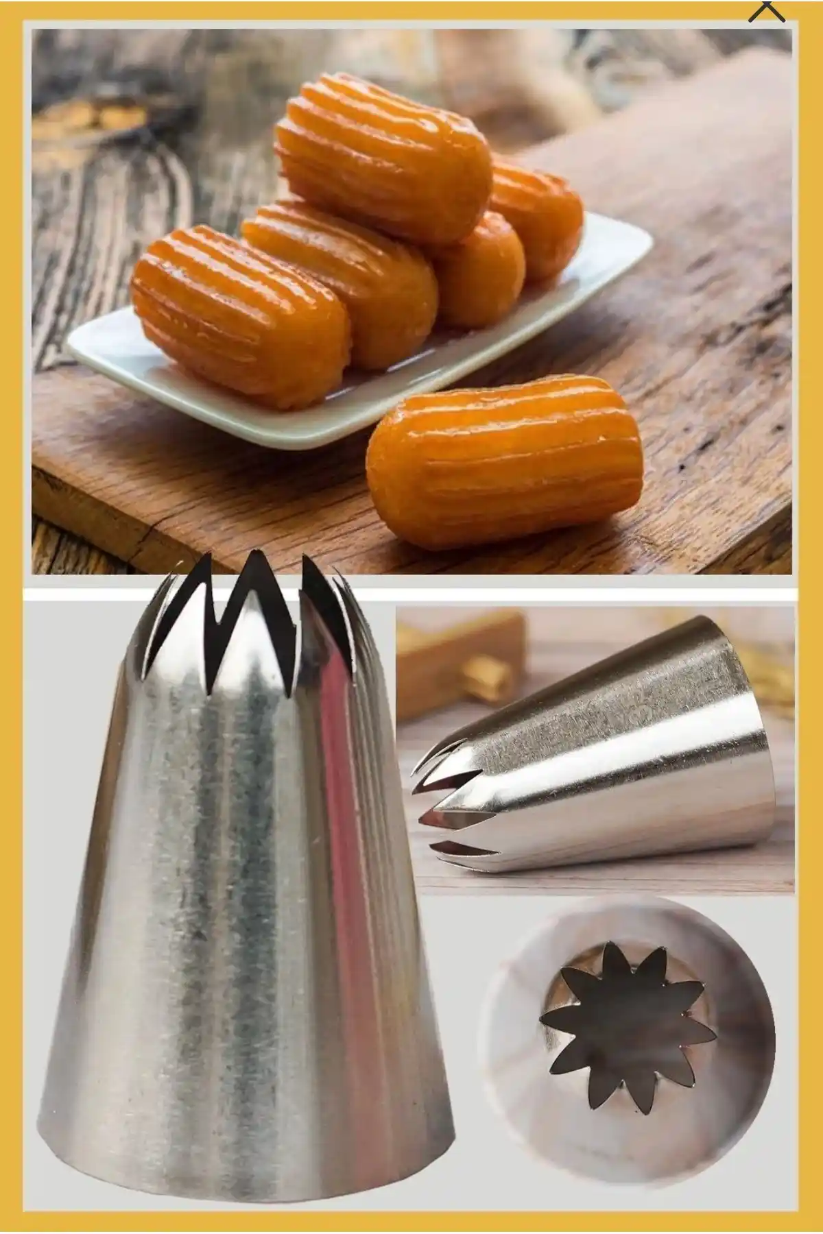 ELGALA Paslanmaz Çelik Krema Sıkma Ucu ve Torbaları ile Profesyonel Tatlı Şekillendirme