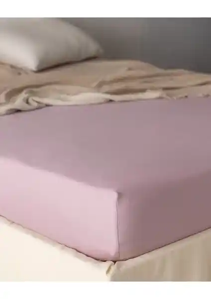 Madame Coco Belle King Size Lastikli Bambu Çarşaf Açık Mürdüm Renk ve Konfor