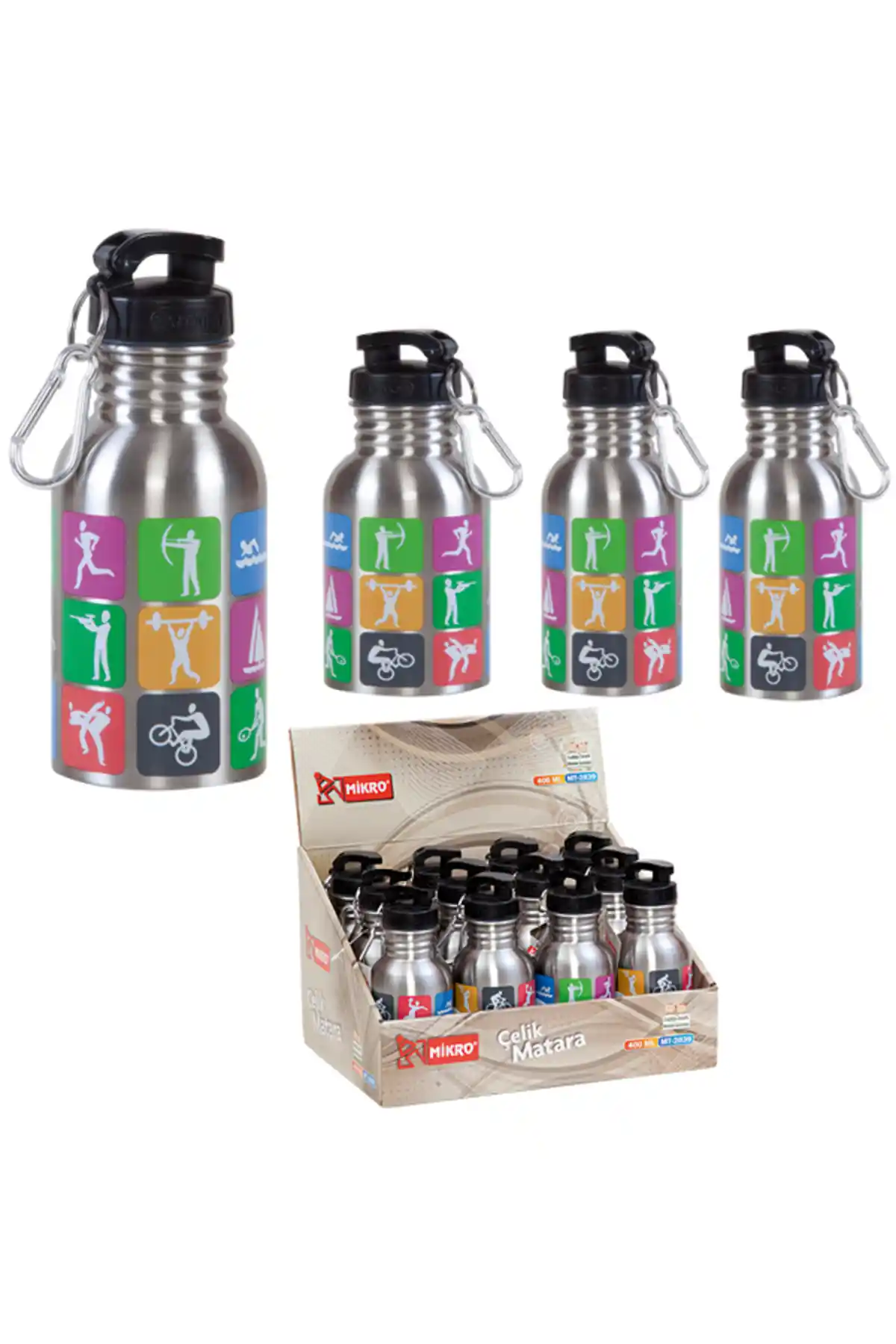 Mikro Çelik Termos Metalik 400 ml: Dayanıklı ve Şık Isı Koruyucu Tasarım