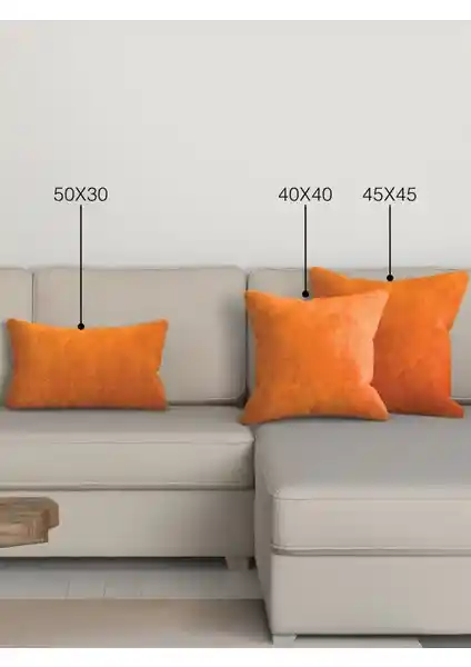 Perle Home Daily Series Mandalina Rengi Kırlent Yastık Kılıfı ile Canlı ve Konforlu Dekorasyon