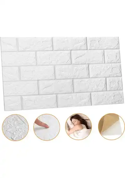 Renkli Duvarlar Kendinden Yapışkanlı Silinebilir Esnek Duvar Paneli 70x38 cm Özellikleri