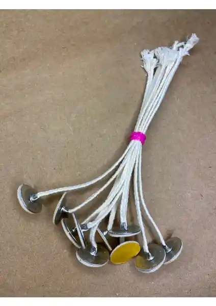 Rufus Concept Pamuk İp Fitil No:16 ve Yapışkanlı Sehpa Seti ile Mum Yapımında Kolaylık