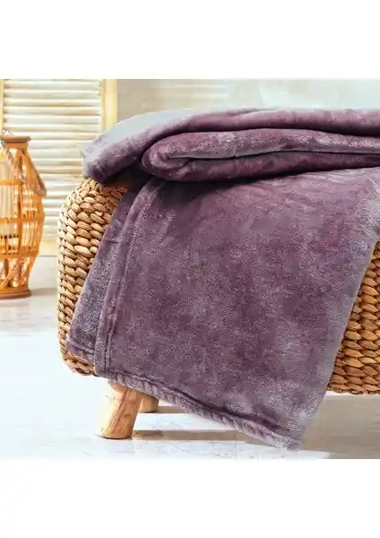 Yataş Olenna Wellsoft TV Battaniyesi 140x190 cm Kül Moru - Yumuşak ve Sıcak