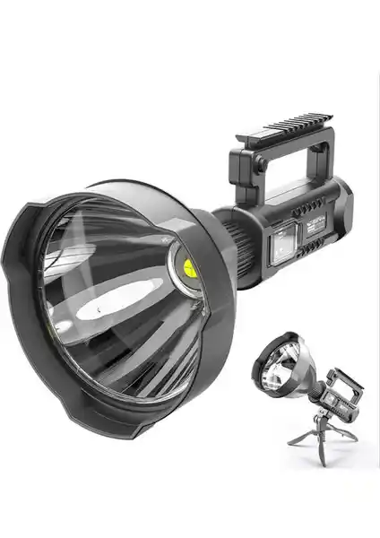 Adroe 20W USB Şarj Edilebilir LED Güçlü El Feneri: Yüksek Performans ve Şık Tasarım Özellikleri