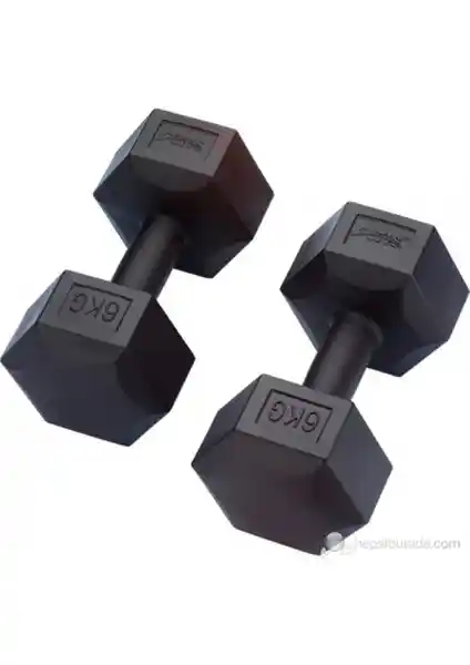Altis DS 86 Köşeli Dambıl Seti 2x6kg—Dayanıklı ve Ergonomik Fitness Aleti