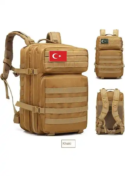 Anadolu Kalkanı Taktiği Dağcılık Kamp Çantası 45LT Dayanıklı ve Çok Fonksiyonlu Tasarım
