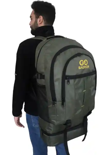 Baggor 90 Litre Su Geçirmez Çok Gözlü Kamp ve Dağcı Sırt Çantası