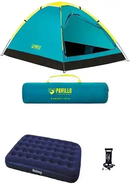Bestway 68084 Kamp Çadırı ve Şişme Yatak ile Doğada Konforunuzu Artırın