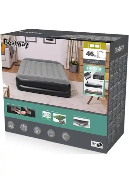 Bestway Pavillo 67403 Çift Kişilik Şişme Yatak: Dayanıklı ve Kolay Kullanımlı Konforlu Seçenek