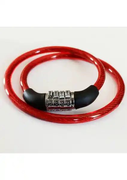 Bimbambom Şifreli Bisiklet Jant Kilidi 0,8 cm Kalınlık ve 65 cm Uzunlukta Güvenlik ve Estetik İçin