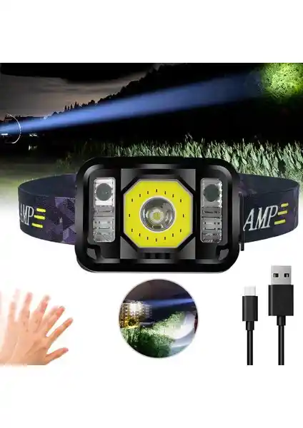 Black Watton WT-024 Pratik Sensörlü Kafa Lambası Gelişmiş Performans ve Dayanıklılık