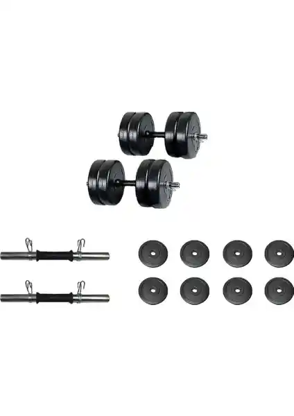 Borçinspor 20 KG Dambıl Seti: Dayanıklı ve Çok Yönlü Fitness Ekipmanı