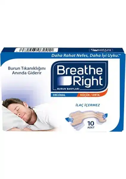 Breathe Right Orijinal Burun Bantlarıyla Nefes Almayı Kolaylaştıran Etkili Çözüm