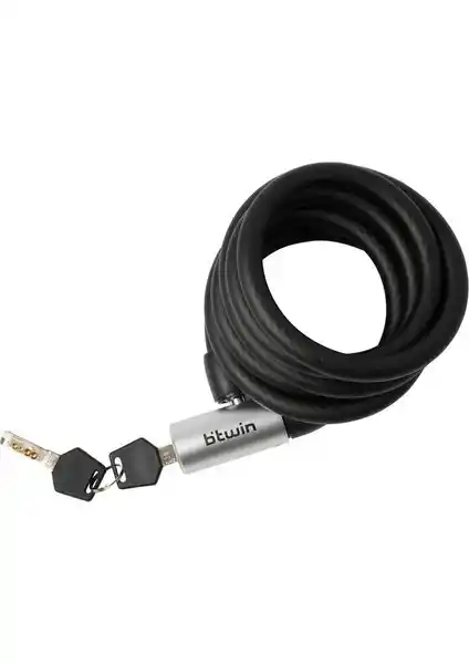 Btwin Anahtarlı Spiral Bisiklet Kilidi Güvenli ve Hafif Tasarım ile Koruma Sağlar