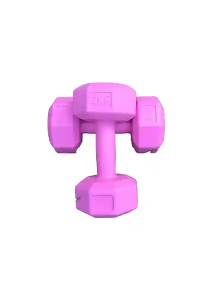 Buffer 2 kg Pembe Dambıl Seti Sağlıklı Yaşam ve Hafif Antrenmanlar İçin Uygun