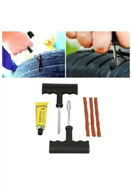 Buffer&reg; 6 Parça Lastik Tamir Kiti Otomobil ve Bisikletler İçin Güvenilir Çözüm