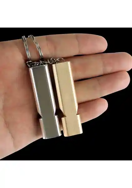 Buffer Buffer İki Adet SOS Acil İmdat Düdüğü Güvenlik ve Güçlü Ses Çıkışıyla Öne Çıkar