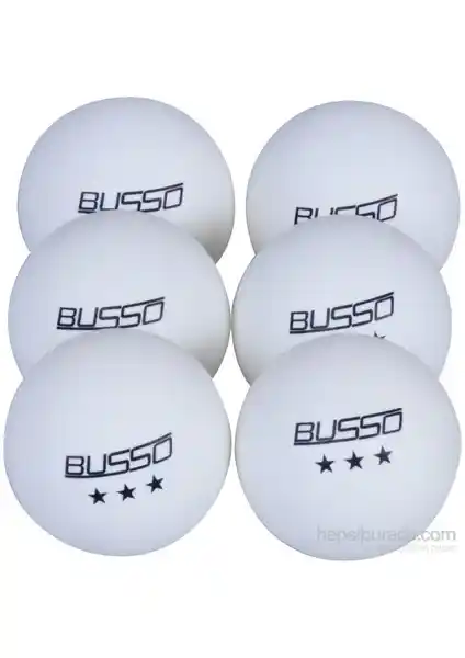 Busso BS BS23121 Pinpon Topu 6'lı Set Resmi Onaylı Yüksek Kalite Spor Malzemesi