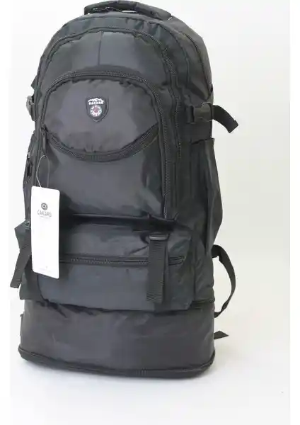 Cakard Körüklü Dağcı Sırt Çantası 0504 Siyah - Dayanıklı ve Fonksiyonel Outdoor Çanta