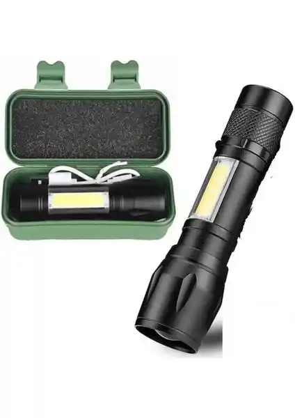 Cata CT-8024 6400K Beyaz Şarjlı LED El Feneri: Dayanıklı ve Çok Fonksiyonlu Aydınlatma Çözümü