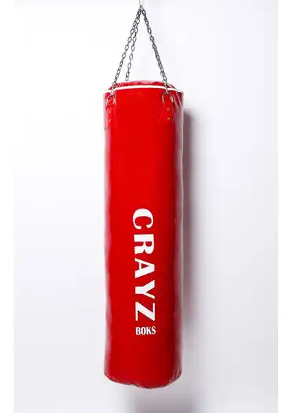 Crayz 120X35 cm İçi Dolu Kolonlu Boks Kum Torbası ve Tavan Askı Aparatı