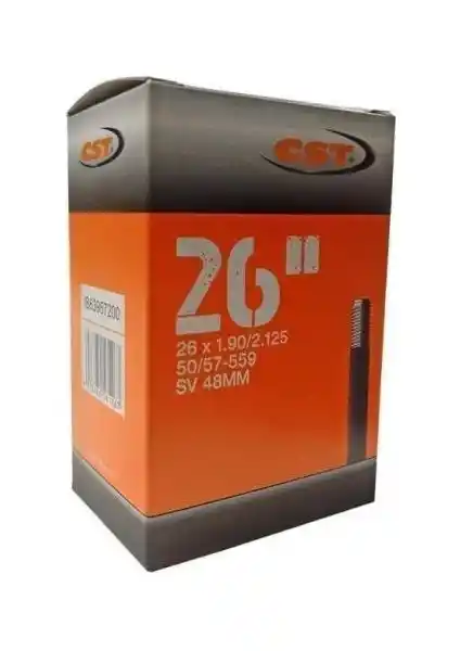CST İç Lastik 26x1.90-2.125 48mm Kalın Sibop Dayanıklı ve Yüksek Performanslı