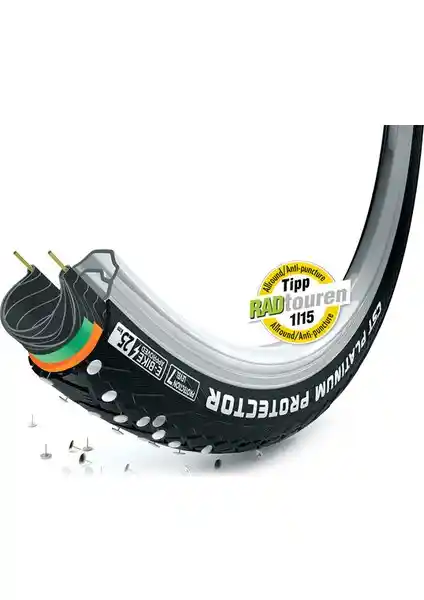 CST Platinum Protector 700x38C EPS/LDP Zırhlı Dış Lastik: Güvenli ve Dayanıklı Şehir ve Tur Bisikleti Lastiği