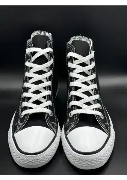 Daphnee Butik Unisex Beyaz Uzun Boğazlı Spor Ayakkabı Günlük Şıklık ve Konfor Sunar