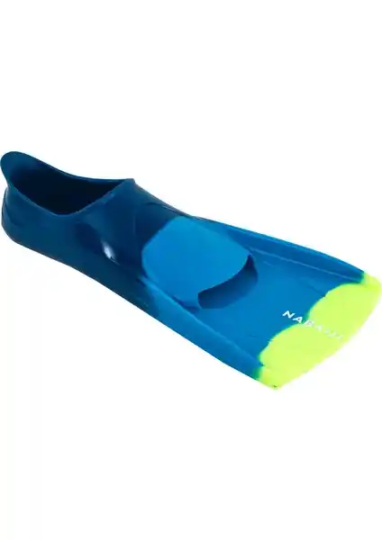 Decathlon Nabaiji Kısa Palet Mavi Sarı Silikon Yüzme ve Egzersiz İçin Tasarlanmış Performans Odaklı Palet