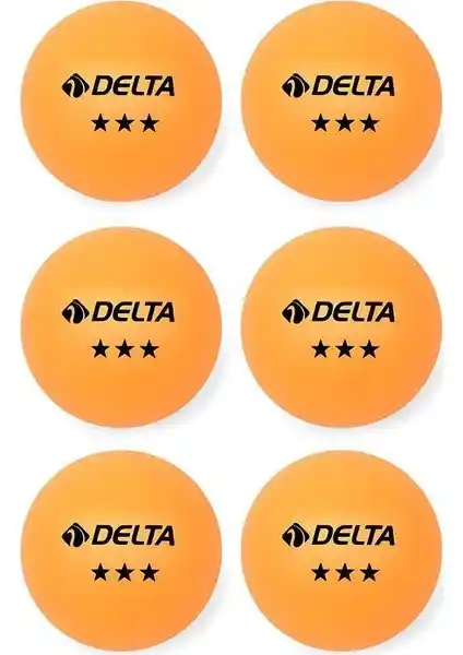 Delta 3 Yıl<dı>z Turuncu Masa Tenisi Topu: Dayanıklı ve Yüksek Performanslı Oyun Deneyimi