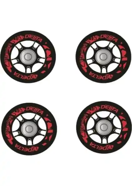 Delta 64 mm Silikonlu Rulmanlı Paten Tekerleği Seti Performans ve Dayanıklılık İçin Uygun