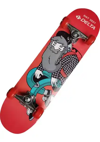 Delta Transparan Silikon Teker Üstü Zımparalı Kaykay - Dayanıklı ve Güvenli Başlangıç Modeli