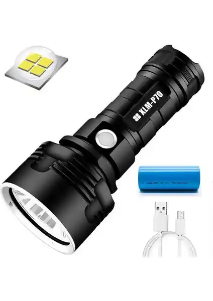 Deweiqi XLM-P70 LED El Feneri: Yüksek Güç ve Dayanıklılık ile Güvenilir Aydınlatma