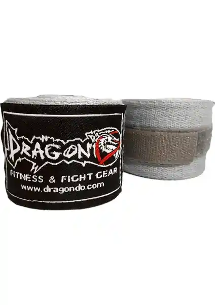 Dragon Boks Elastik Spor Bandajı 3,5 Metre Gri Renkli Dayanıklı ve Konforlu Tasarım