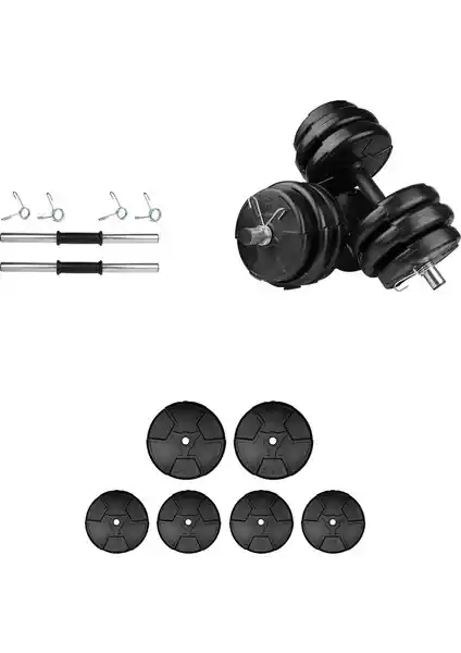 E-Life 20 kg Dambıl Seti: Çok Yönlü ve Dayanıklı Fitness Ekipmanı