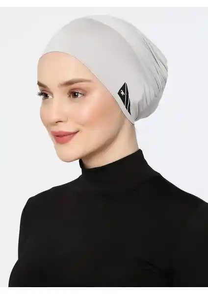 Ecardin Spor Havuz Bonesi Açık Gri - Uzun Saçlılar İçin Dayanıklı ve Şık Tasarım