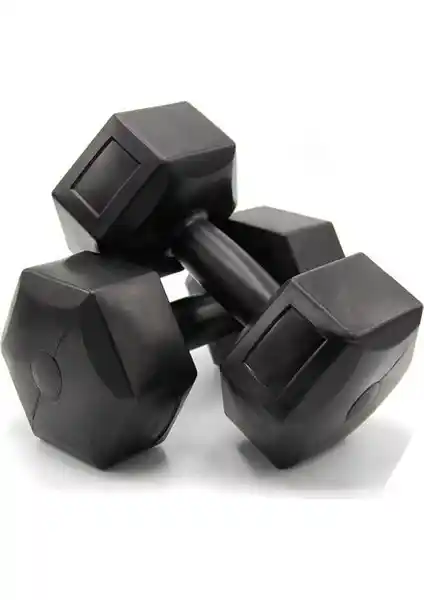 Ecgspor 16 kg Vinyl Dambıl Seti: Dayanıklı ve Çok Yönlü Fitness Ekipmanı