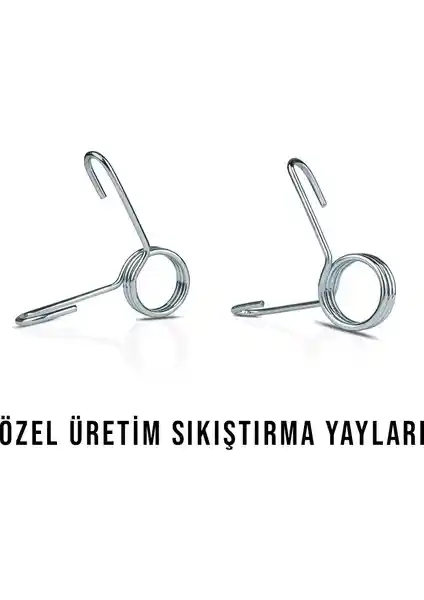 Ecgspor 2 Adet Kıskaçlı Çelik Plaka Sıkıştırma Yayı Güçlü ve Uzun Ömürlü Spor Aksesuarı