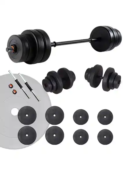 Ecgspor 35 Kg Vinyl Halter Seti: Dayanıklı ve Çok Yönlü Fitness Ağırlık Seti